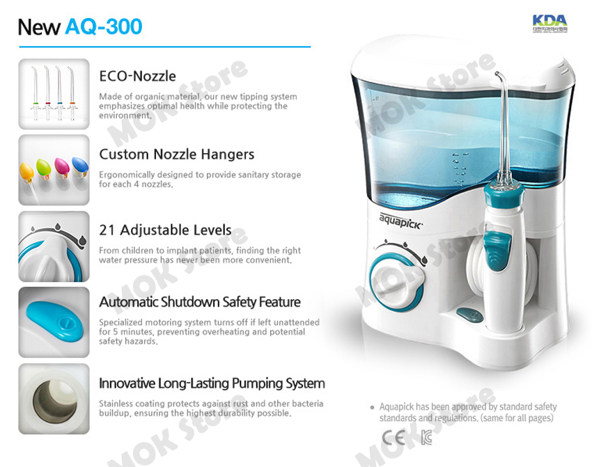 Aquapick AQ-300 Oral Irrigator Dental Care Water Flosser Waterjet